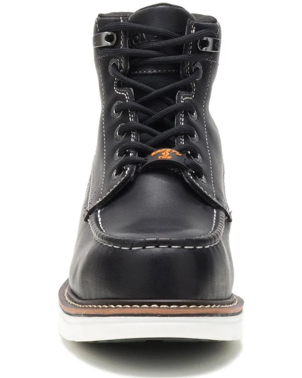 Wolverine Men's I-90 Durashock Moc-Toe Work Boots, Black