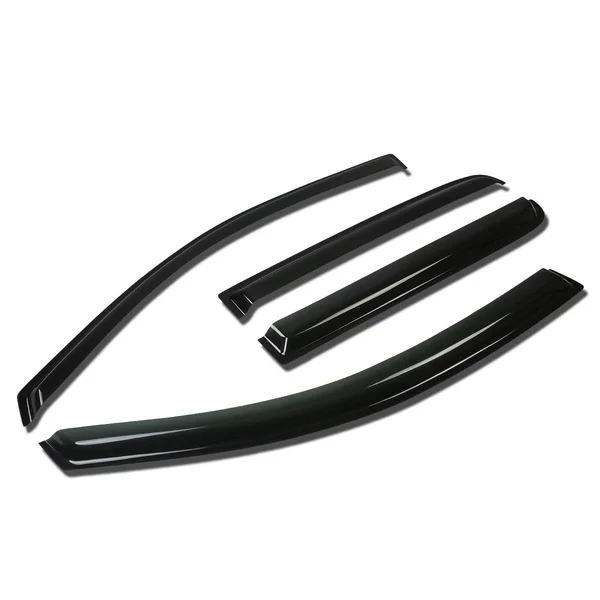 DNA Motoring WVS-081 for 04-14 Nissan Titan Crew Cab 4pcs Window Vent Visor Deflector Rain Guard (Dark Smoke) 05 06 07 08 09 10
