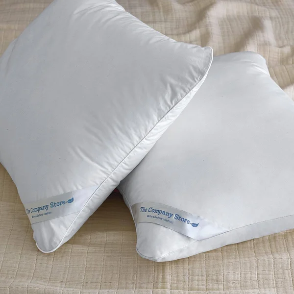 Lacrosse Down Pillow - White, Queen, Cotton/Down, The Company Store