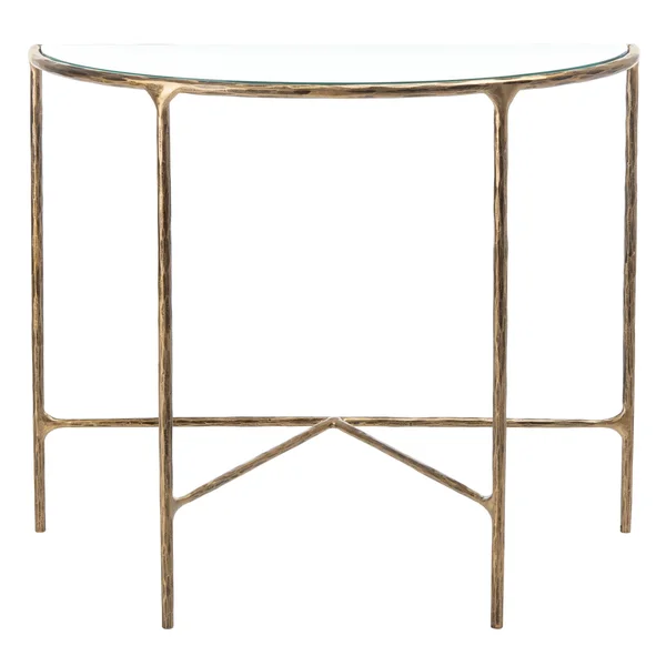 Safavieh Jessa Forged Metal Console Table Brass, 36x22 x 18x22 x 30x22