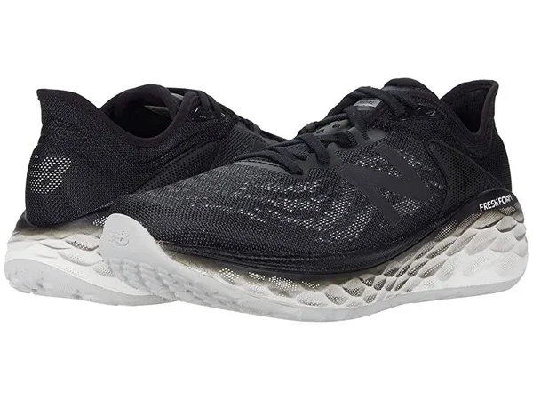 New Balance Men's Fresh Foam More V2 Road-Running Shoes Black 8.5 Wide