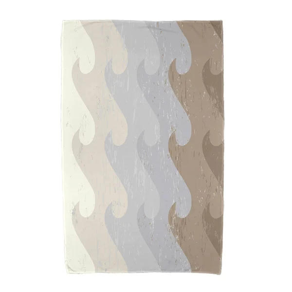 E by Design Surf Sand and Sea Deep Sea Beach Towel - Gray