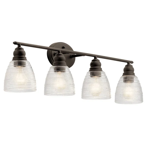 Kichler 45698OZ Karmarie 4-Light Bath Vanity in Olde Bronze