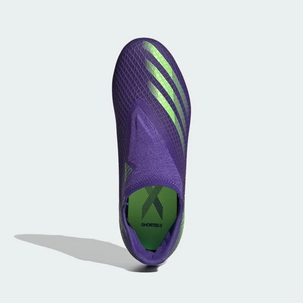 Adidas Kids x Ghosted.3 Laceless FG Energy Ink/Signal Green - 2.5