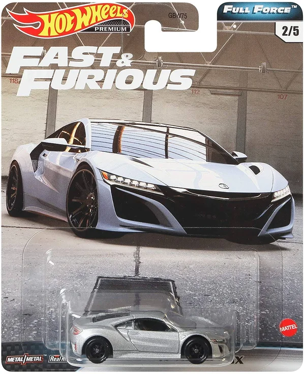 Hot Wheels Fast & Furious: Full Force Re-Release 5 Premium All-Metal Castings Real Riders Wheels in Original Packaging in On