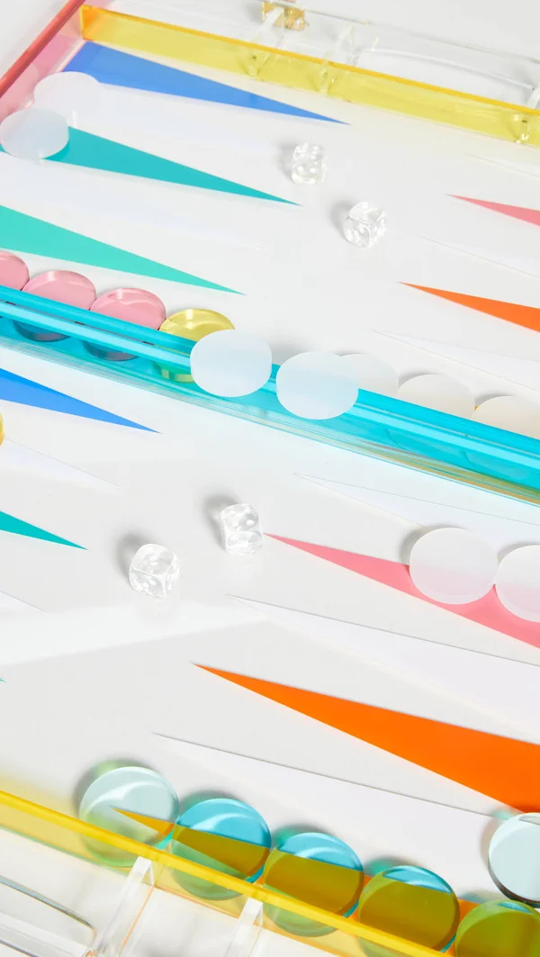 Sunnylife Lucite Backgammon