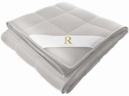 Royal Therapy Weighted Blanket Adult & Kids Bed, 100% Calming Cotton Blanket with Glass Beads, Size: 10 lb 41 x 60, Coastal