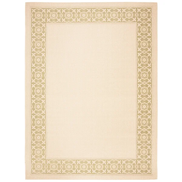 Safavieh 4& x 5&-7x22 Courtyard CY6003-14 Cream, Green Rug