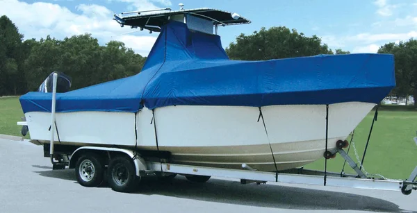 Taylor Made Cover for Boats with Fixed T-Tops and Bow Rails, 21&4x22 x 102x22
