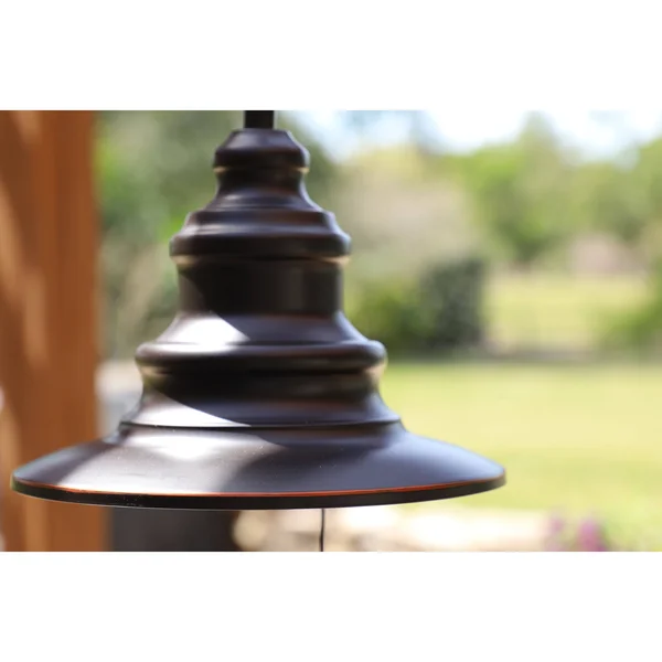 Design Craft Visp Blackened Oil Rubbed Bronze 1-Light Outdoor Pendant