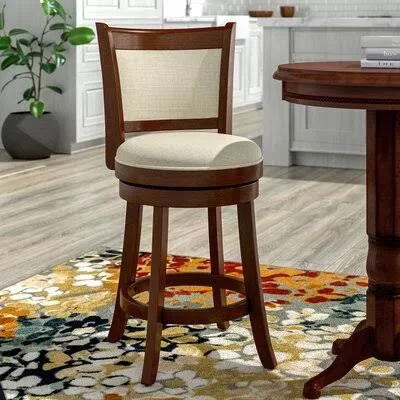 Red Barrel Studio Bellefontaine 25x22 Swivel Bar Stool