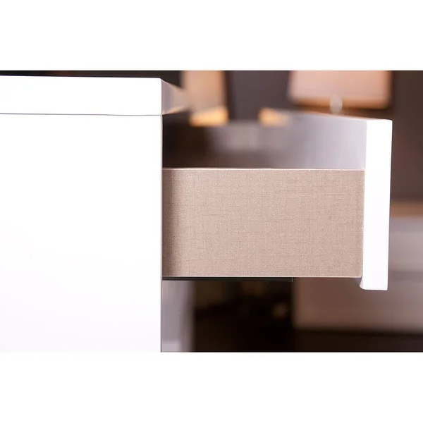 Modloft Jane Left-Facing Nightstand, Glossy White