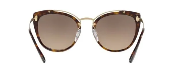 Prada Sunglasses PR20US 2AU4P0 Pale Gold/Havana 54 mm Female Plastic Havana