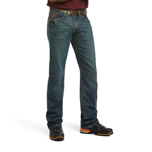 Ariat 10016222 Men's Rebar M5 Slim DuraStretch Edge Stackable Straight Leg Jean 46x30