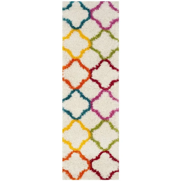 Safavieh Shag Kids Ivory and Multi 6&7x22 x 6&7x22 Square Area Rug