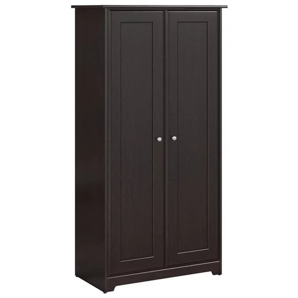 Pemberly Row 2 Door Storage Cabinet in Espresso Oak
