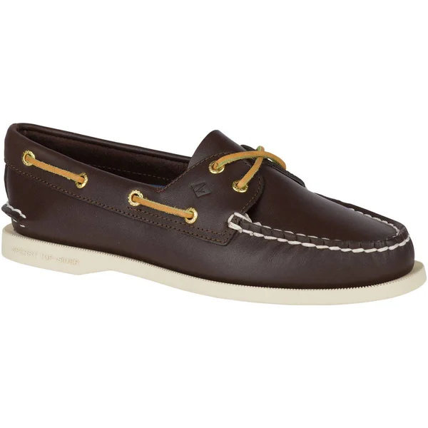 Sperry Top-Sider Women's Authentic Original Two-Eye Boat Shoe, Brown, 5.5