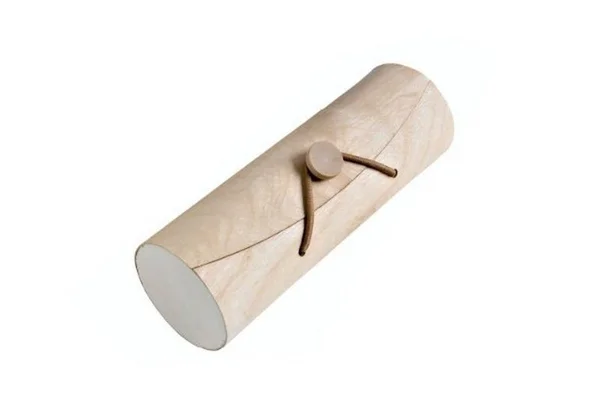 Packnwood 210MAC7CYB Cylindrical Wooden Box with Latch - 2.5 Dia. x 8.9 H in, Pack of 50
