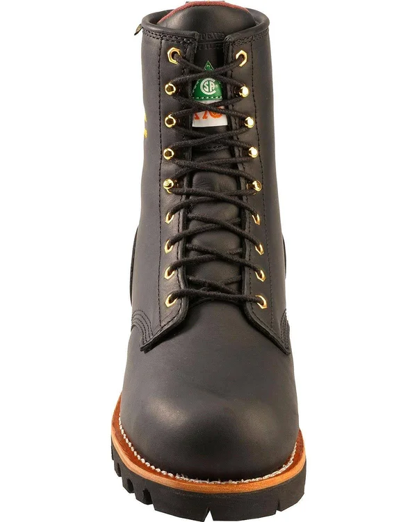 Chippewa Women's Insulated Steel Toe Work Boots, 8 in., Black, L73050