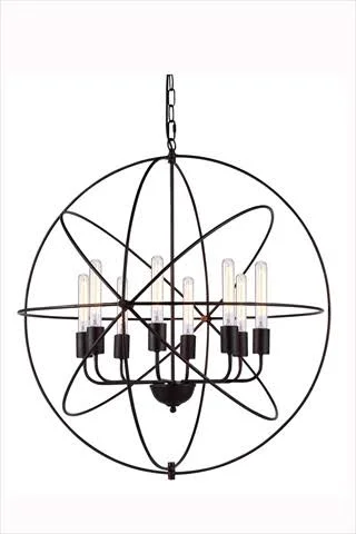 Lighting Business 32 Dia. x 33 H in. Vienna Pendant Lamp - Dark Bronze