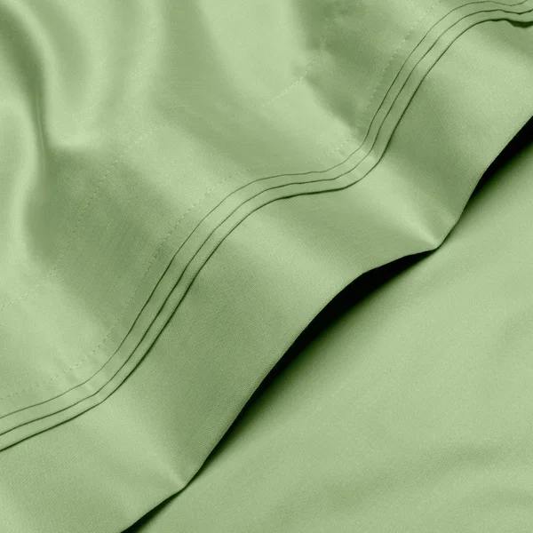 Egyptian Cotton Sheet Set, 1000-Thread Count, Solid Sage, Queen