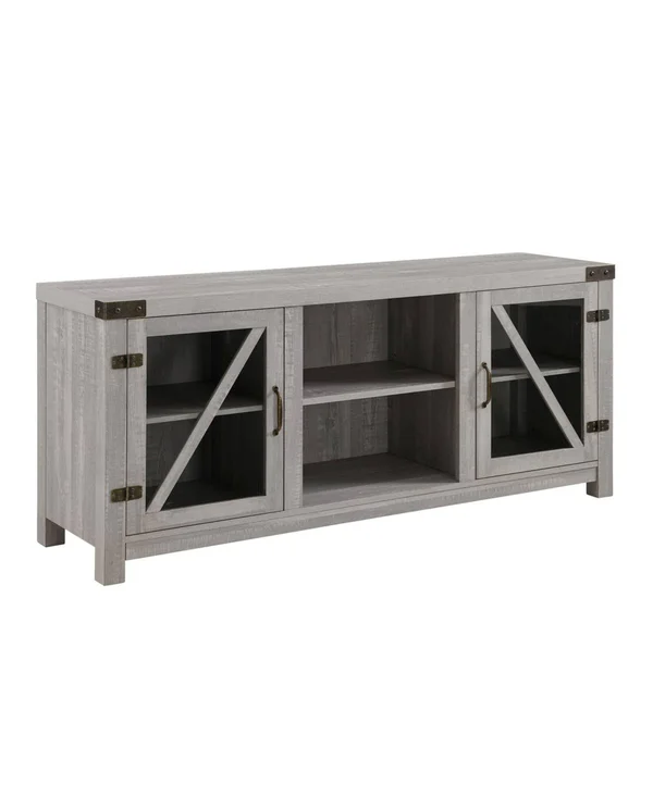 Walker Edison 58x22 Rustic Farmhouse TV Stand - Brown