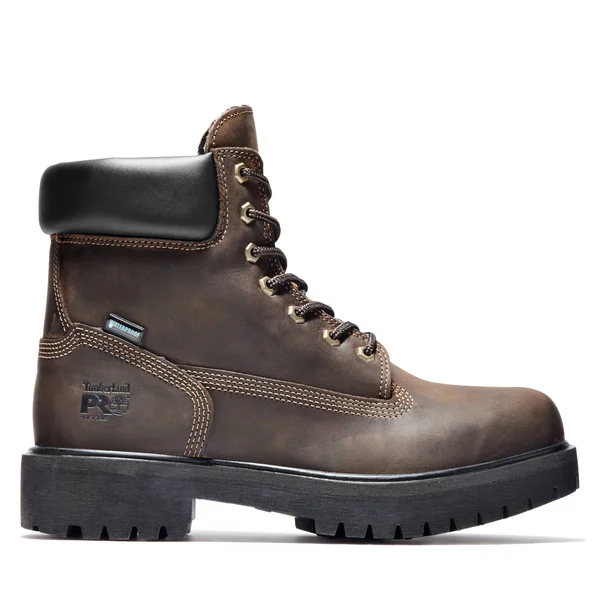 Men's Timberland Pro Direct Attach 6 inch Soft Toe Boot, Size: 11.5, Brown