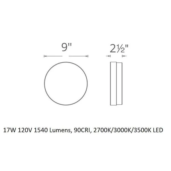 Modern Forms - FM-2109-30-BK - LED Flush Mount - Circa - Black