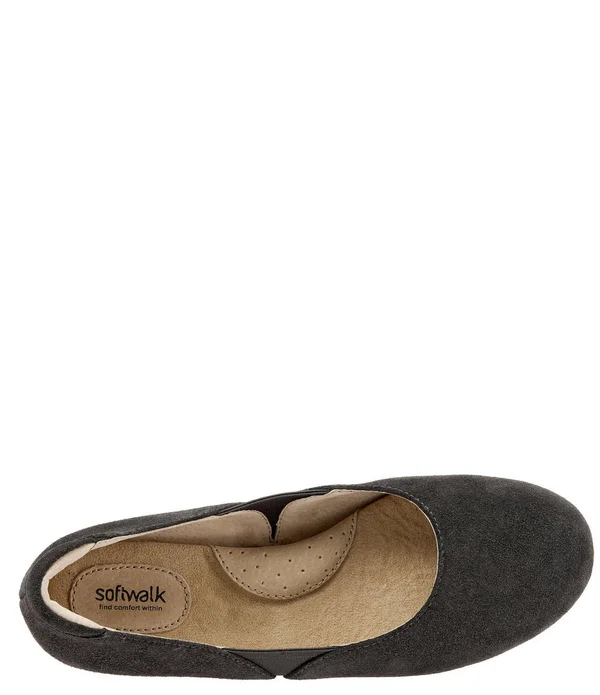 SoftWalk Women's Norwich Flat Graphite 8