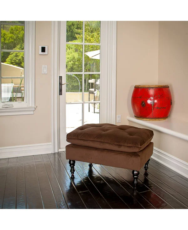 Amaris Tufted Ottoman - Cream