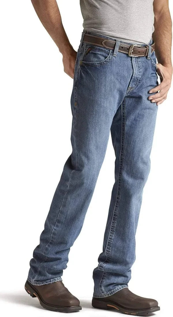Ariat FR M4 Men's Low-Rise Boot Cut Jeans, 10012552, Flint