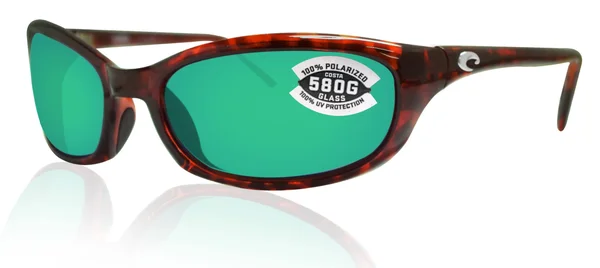 Costa Del Mar Harpoon Tortoise Sunglasses - Green