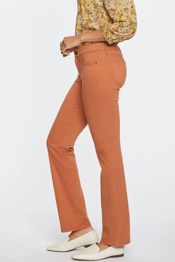 Nydj Marilyn Straight Leg Stretch Jeans, Size 6 in Walnut at Nordstrom