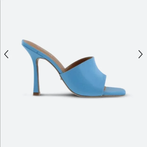 Flora Blue Kid Heels - Heels, Tony Bianco USA Blue Kid, 9.5