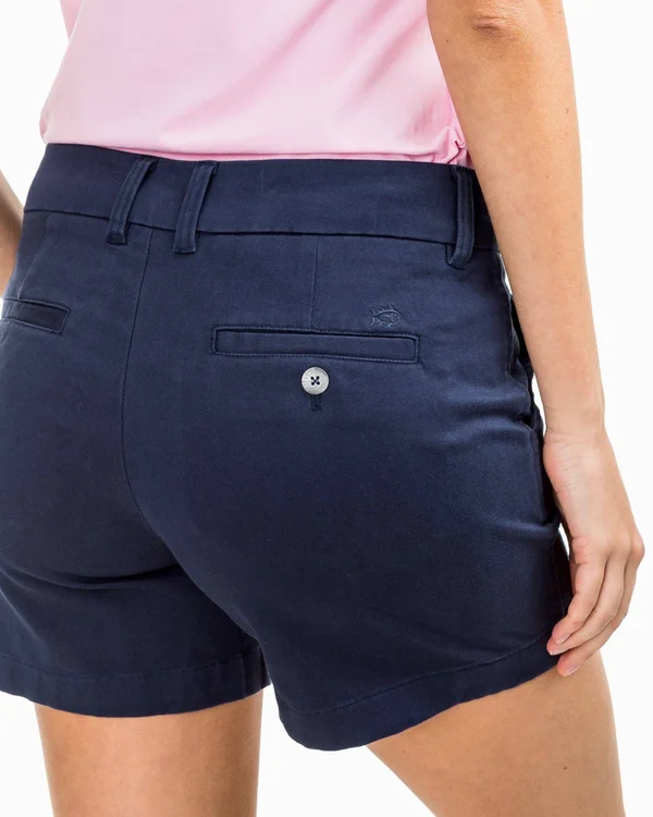 Southern Tide Women's Caroline Short 5 inch - 10, Navy