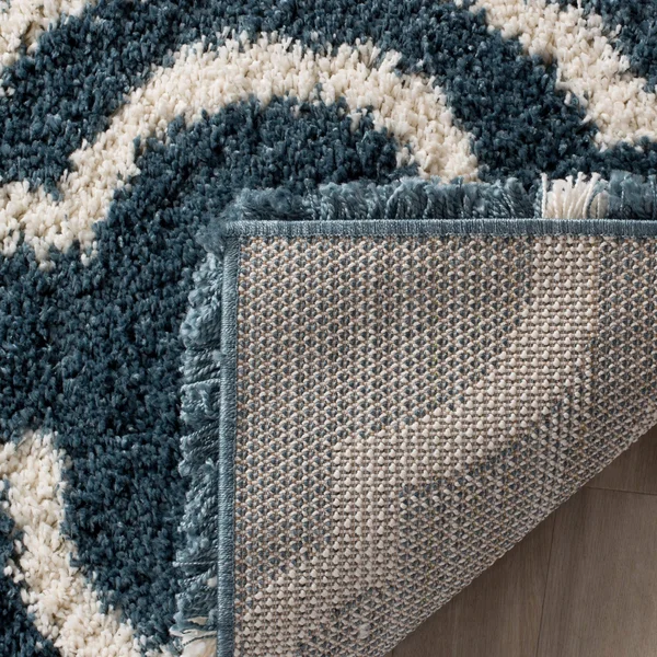 Safavieh Hudson Shag Pala Moroccan 2-Inch Thick Rug - 2&3x22 x 6& Runner - Ivory/Beige