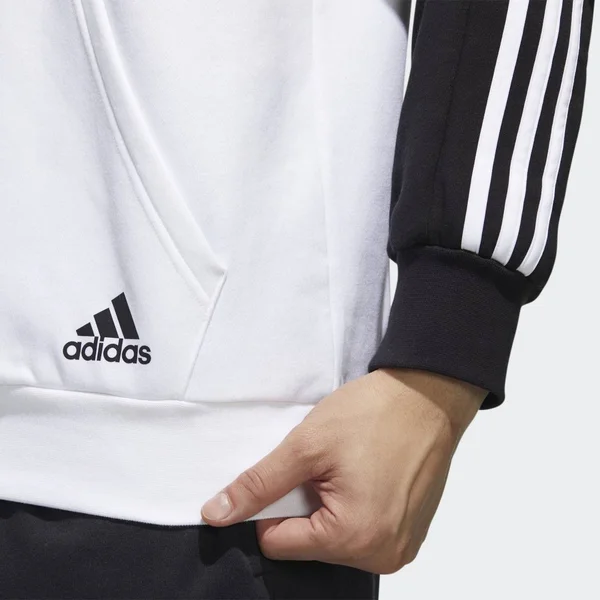 Adidas Men's Essentials Colorblock Hooded Sweatshirt Black/White M