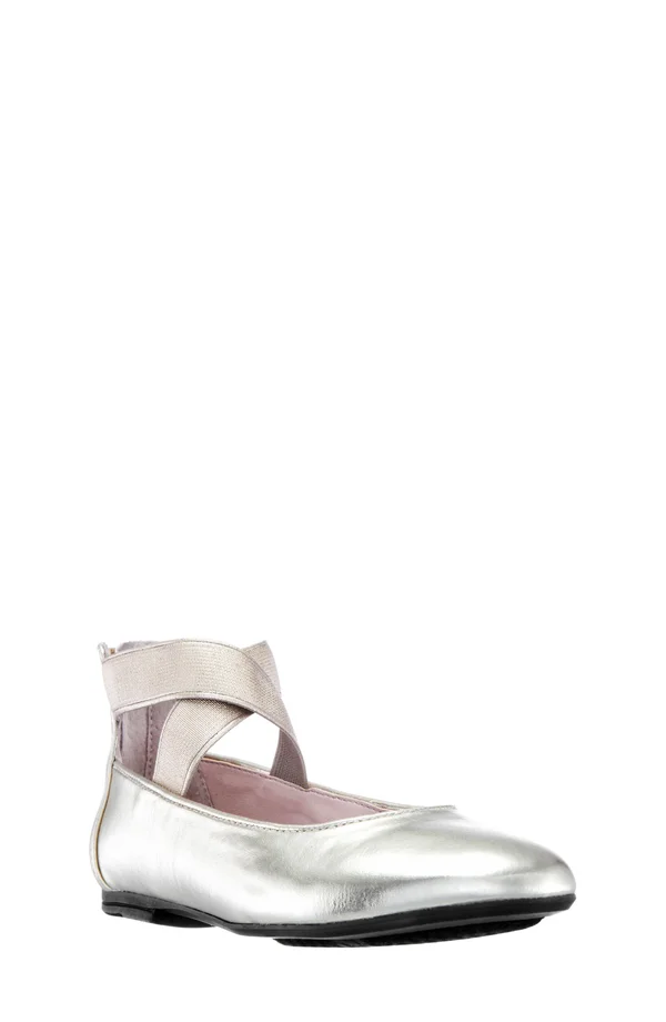 Nina Marissa - Silver Metallic, Size 6 Youth