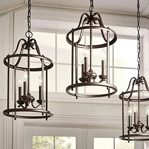 Aztec Lighting Transitional 3-Light Olde Bronze Pendant 34716