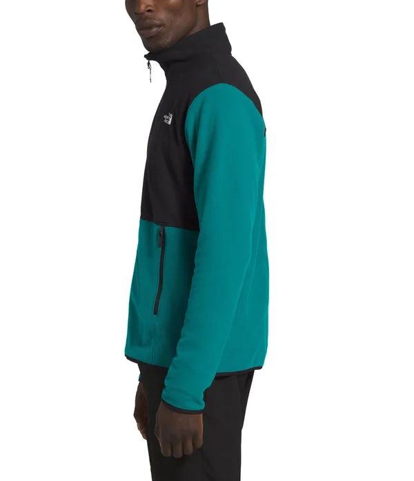 The North Face Men's TKA Glacier Full Zip Jacket - XXL - New Taupe Green, TNF Black