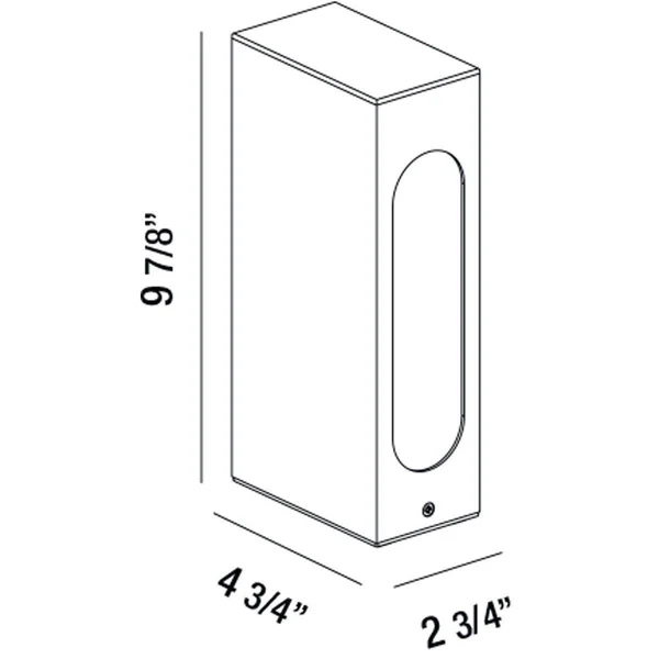 Eurofase 31913-027 Bollard 1x7W LED Graphite Grey