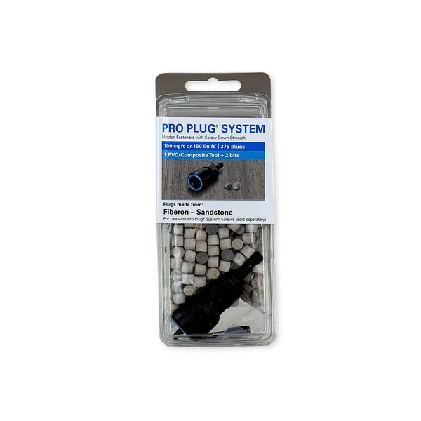 Starborn Industries Pro Plugs for Fiberon Decking - 375 Count (with Tool) - Fiberon Graphite