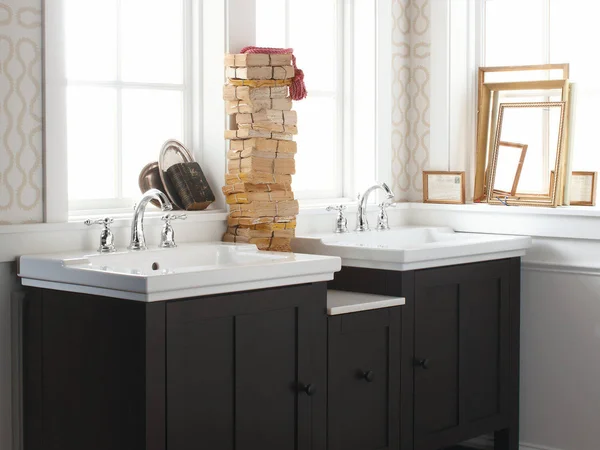 KOHLER K-2979-8-58 Tresham Vanity-Top Bathroom Sink with 8x22 Widespread Faucet Holes - Thunder Grey