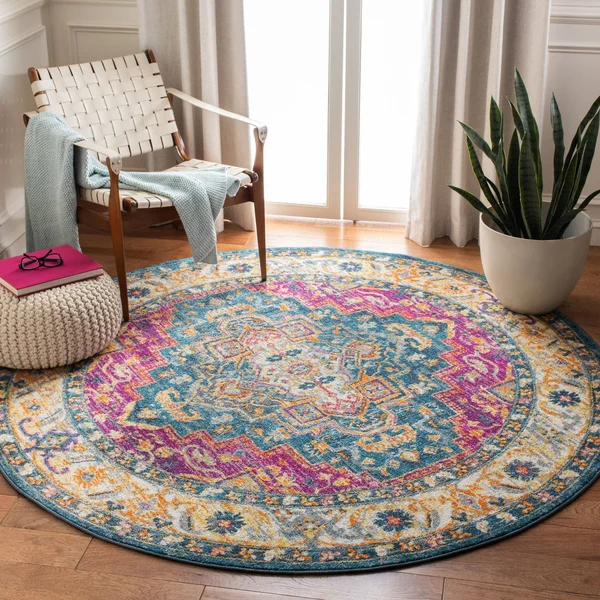 Safavieh Madison MAD202M Blue/Multi 10& x 14& Area Rug