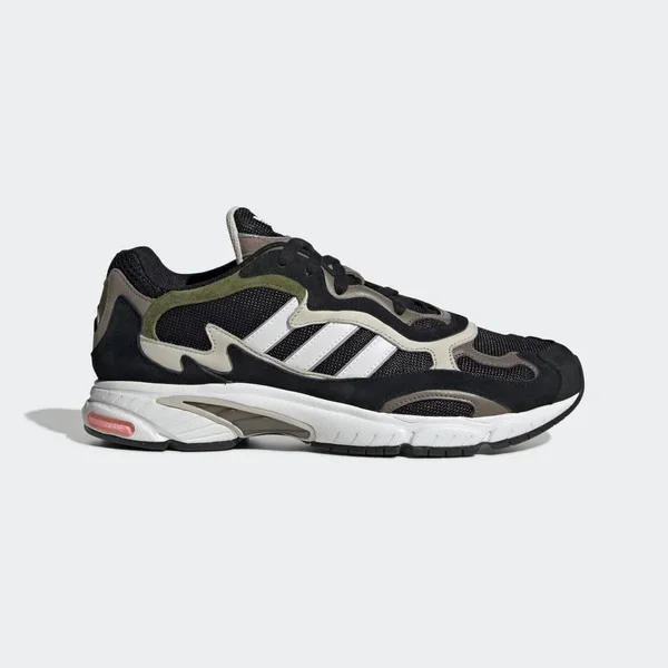 Adidas Temper Run Lace Up Mens Sneakers Shoes Casual - Black