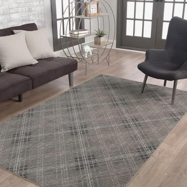 Mohawk Home Russell Plaid Area Rug - 2&x3&, Charcoal