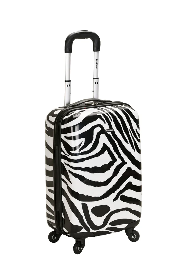 Rockland 20 in. Polycarbonate Carry-On, Zebra