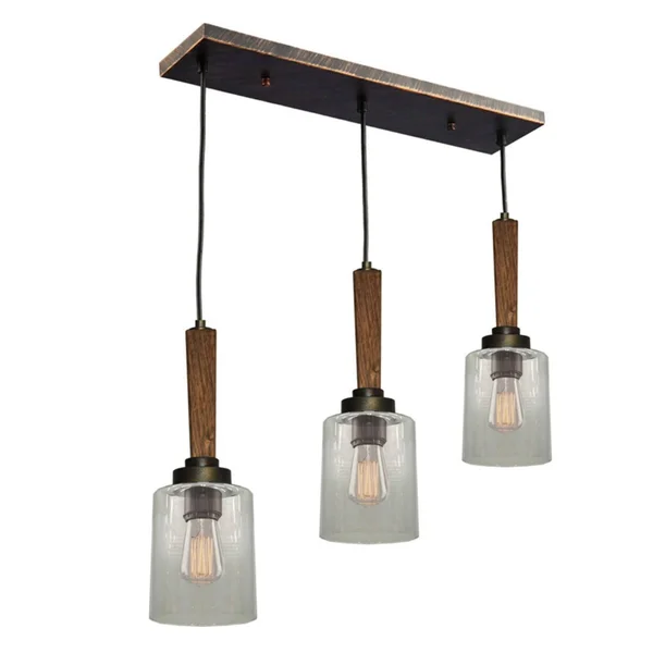 Artcraft Legno Rustico AC10143BB Island Light, Burnished Brass
