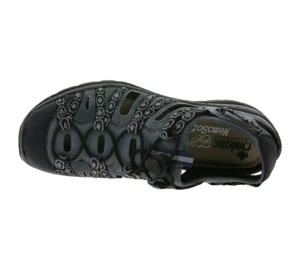 Rieker L32p8-14 Memowina Navy Mmulti Womens Closed Toe Sandals