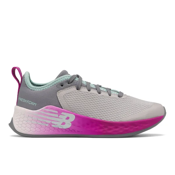New Balance Fresh Foam Fast V2 Y - Girls 5 Youth Grey Running W